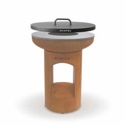 BonBiza Kochfeuerstelle mit Grillplatte für Outdoor-Kochen