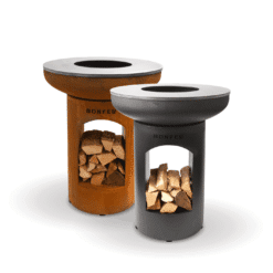 BonBiza Kochfeuerstelle mit Grillplatte für Outdoor-Kochen