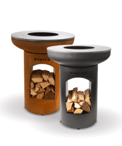 BonBiza Kochfeuerstelle mit Grillplatte für Outdoor-Kochen