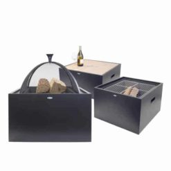 HEAT 3-in-1 Feuerkorb | Feuerstelle, Grill & Lounge-Tisch in einem