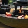 HEAT Bakka Kochfeuerstelle | Plancha-Grill aus Roststahl mit Stauraum