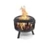 HEAT Hornset Feuerkorb | Flammenmuster, Grillrost & Funken­schutz