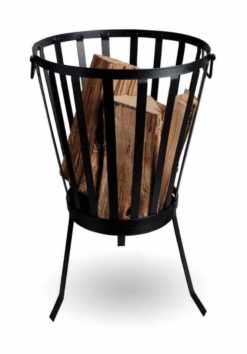 HEAT Straight Feuerkorb | Klassisches Modell aus pulverbeschichtetem Metall