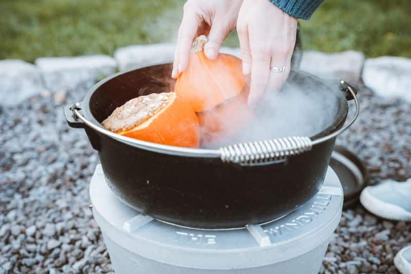 Camping-Ofen Ø 31,5 cm | Outdoor-Kocher ohne offenes Feuer