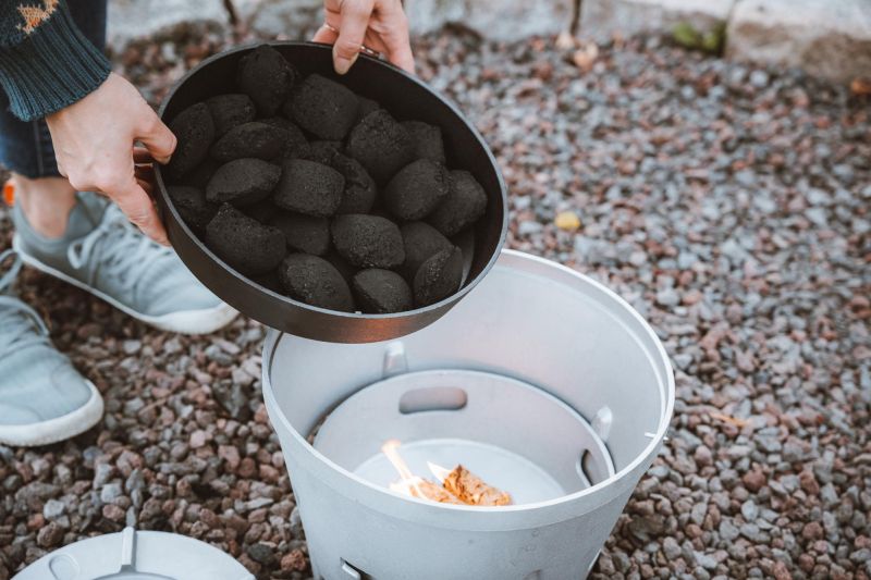 Camping-Ofen Ø 31,5 cm | Outdoor-Kocher ohne offenes Feuer