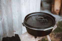 Dutch Oven 6 Qt flacher Boden | Gusseisentopf für Outdoor & Küche