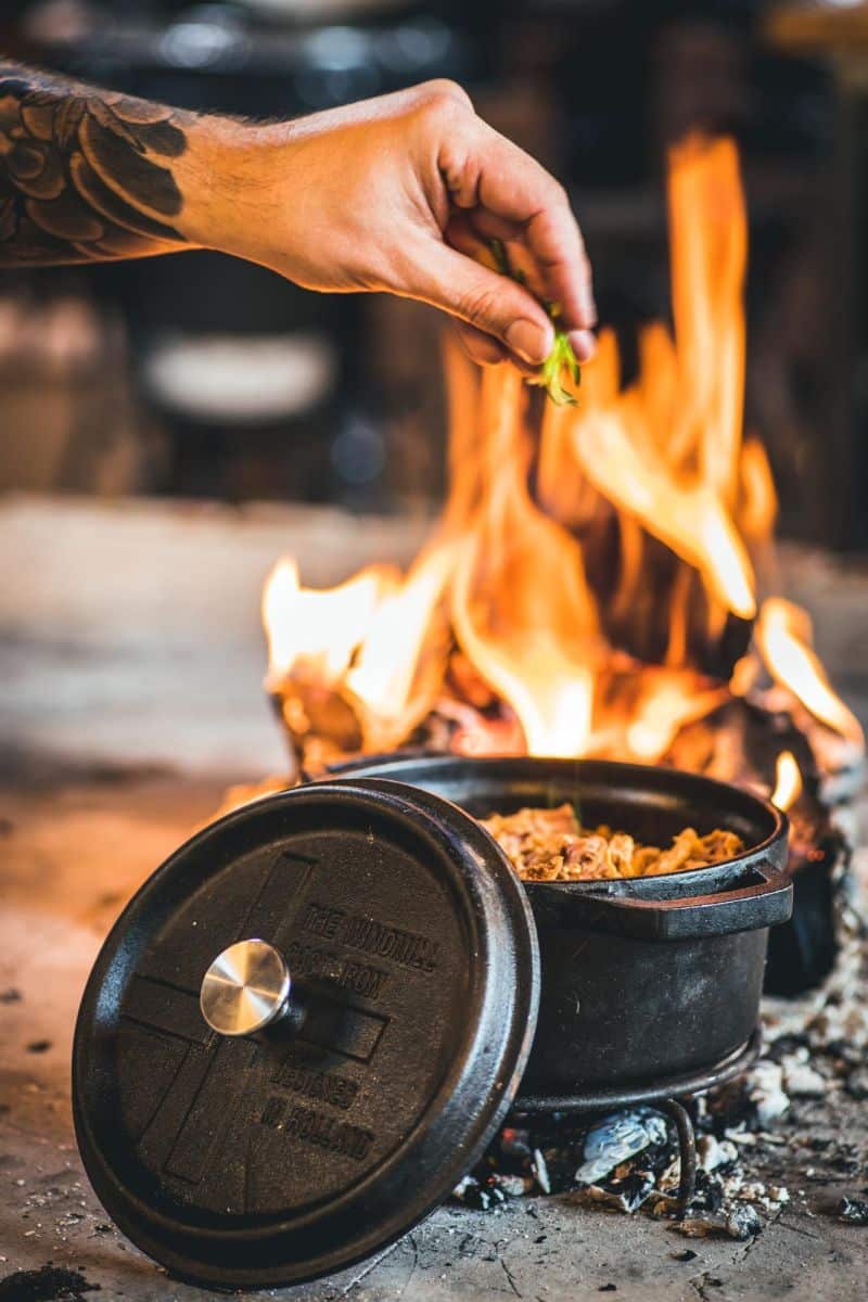 Edelstahl-Deckelknopf L | Hitzebeständig für BBQ-Pfannen