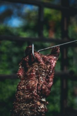 Fleischhaken Edelstahl | Pigtail zum Wenden auf dem Grill