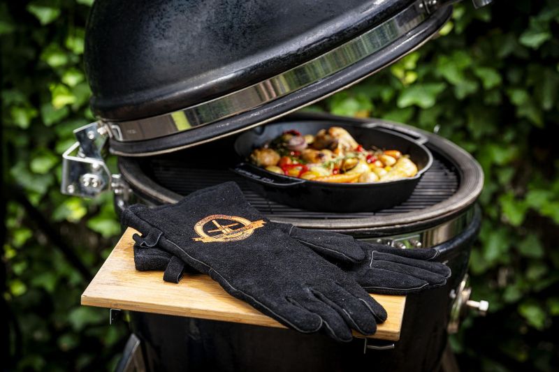 Grillhandschuhe aus Leder | Hitzeschutz für Grill & Dutch Oven