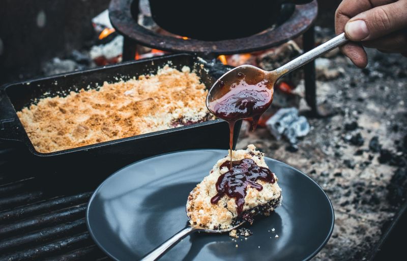 Gusseisen-Auflaufform | Kompakte Backform für Grill & Ofen