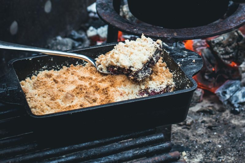 Gusseisen-Auflaufform | Kompakte Backform für Grill & Ofen