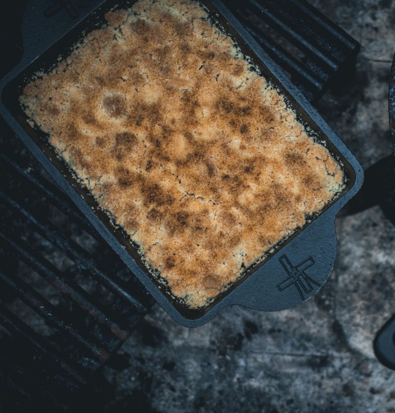 Gusseisen-Auflaufform | Kompakte Backform für Grill & Ofen