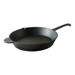 Gusseisenpfanne mit Stielgriff | S–XL für Grill, Herd & Ofen