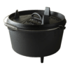 Dutch Oven aus Gusseisen | Feuertopf für Grill & offenes Feuer
