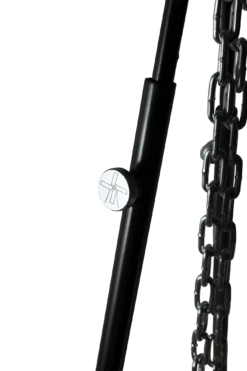 Dreibein-Verlängerung aus pulverbeschichtetem Stahl. Mehr Höhe, bessere Standfläche und ideal für Dutch Oven & Grillrost am Feuer.