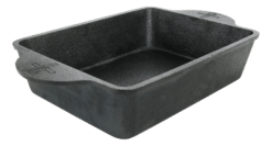 Gusseisen-Auflaufform | Kompakte Backform für Grill & Ofen
