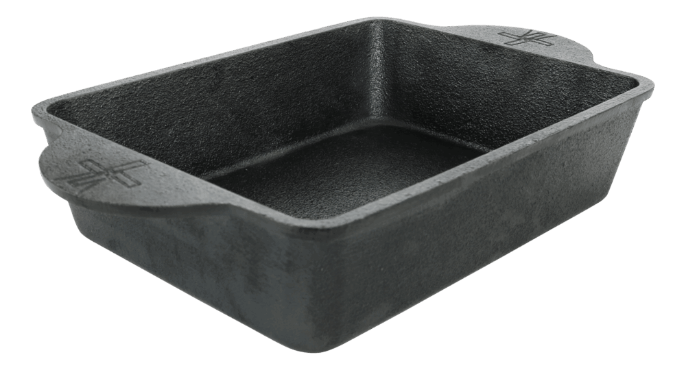 Gusseisen-Auflaufform | Kompakte Backform für Grill & Ofen