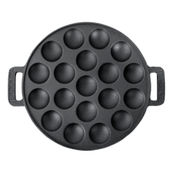 Gusseisen-Poffertjes-Pfanne | 19 Mulden für Grill & Feuer