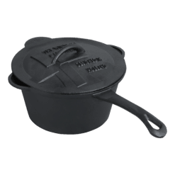 Gusseisen-Stielkasserolle | Kleiner Topf für Grill & Herd