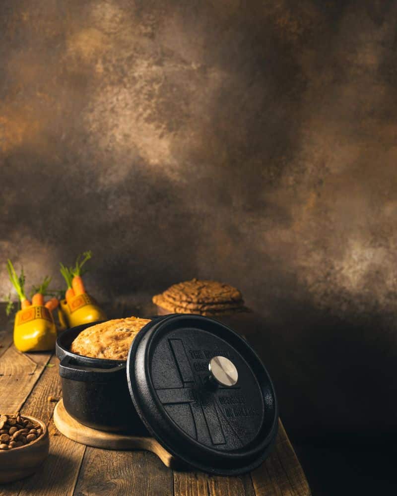 BBQ-Topf aus Gusseisen | Kasserolle für Grill, Feuer & Herd