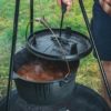 Dutch Oven aus Gusseisen | Feuertopf für Grill & offenes Feuer