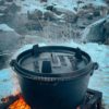Dutch Oven aus Gusseisen | Feuertopf für Grill & offenes Feuer