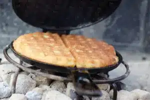 Waffeln aus dem gusseisen waffeleisen